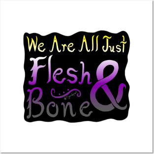 We Are All Just Flesh & Bone! Nonbinary Pride Posters and Art